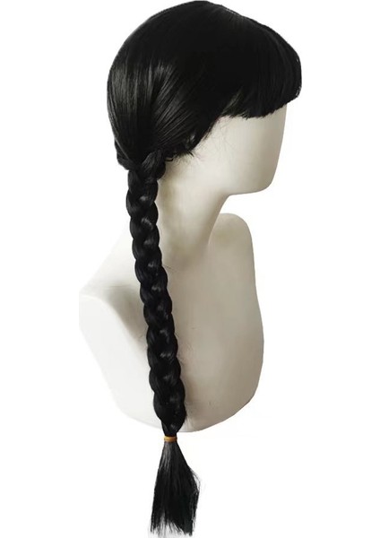 Avrupa ve Amerika Haftası Çift At Kuyruğu Siyah Hamur-Büküm Tarzı Bezler Kimyasal Elyaf Çünkü Peruk Tam Baş Peruk Üç Gün Içinde Peruk (Yurt Dışından) fırsatları