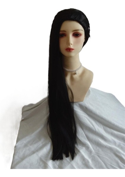 2023FILM Yıldızı Wishwishashaashaörgü Uzun Düz Saç Anime Perukkostümlü Oyunkadınlar Için Evrensel Peruk (Yurt Dışından) modelleri