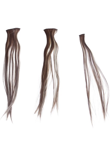 Kadın Klipsli Saç Uzantıları 7 Adet 20 Inç Deve-Kahverengi + Altın-Kahverengi (Yurt Dışından) modelleri