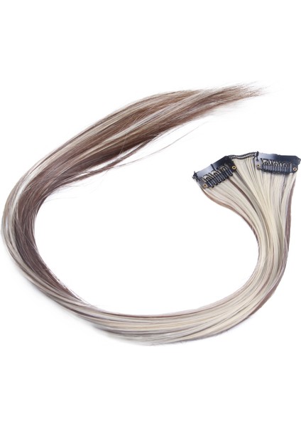 Kadın Klipsli Saç Uzantıları 7 Adet 20 Inç Deve-Kahverengi + Altın-Kahverengi (Yurt Dışından) fırsatları