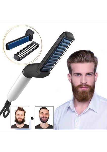 Erkekler Sakal Düzleştirici Çok Fonksiyonlu Eklektik Sakal Düzleştirici Çok Fonksiyonlu Saç Curling (Yurt Dışından)