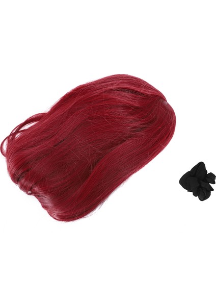 Kadın's Düz Tam Peruk 27 Inç Uzun Saç Peruk Zarif Bayan Koyu Kırmızı (Yurt Dışından) fiyatları