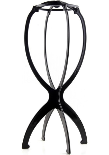 Peruk Standı Çok Amaçlı Kullanım Şapka Peruk Saç Baş Standı Seyahat Dostu Katlanabilir Esnek Plastik Peruk Tutucu Siyah 35 cm (Yurt Dışından)