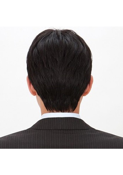Fabrika Orta Yaşlı ve Yaşlı Erkek Peruk Yakışıklı Doğal Nefes Kısa Saç Insan Saç Ipek Düz Kafa Erkek Saç (Yurt Dışından) modelleri