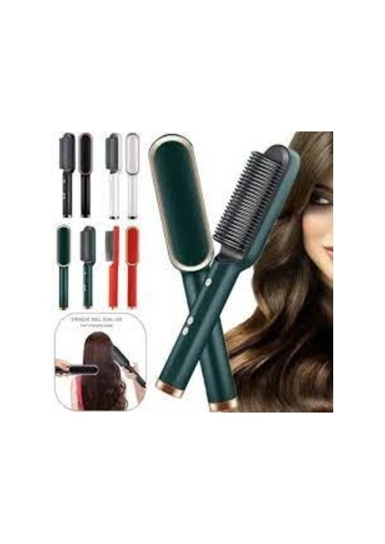 Erkek Kadın Kıvırma Saç Düzleştirici Tarak Fırça (Yurt Dışından) modelleri