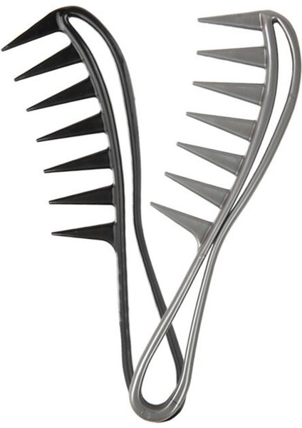 Geniş Diş Köpekbalığı Plastik Tarak Dolaşık Açıcı Retro Yağ Kafa Geniş Diş Tarak Kıvırcık Kuaför Kuaförlük Berber Saç Şekillendirici Araçları (Yurt Dışından)