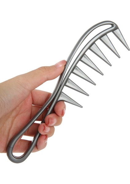 Geniş Diş Köpekbalığı Plastik Tarak Dolaşık Açıcı Retro Yağ Kafa Geniş Diş Tarak Kıvırcık Kuaför Kuaförlük Berber Saç Şekillendirici Araçları (Yurt Dışından) fırsatları