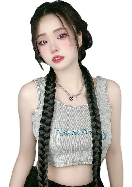 Peruk Kadın Yapay Boks Örgüsü Kimyasal Fiber Uzun At Kuyruğu Yüksek Sıcaklık Fiber Büküm Örgüsü Yeterli Stok (Yurt Dışından) indirimleri