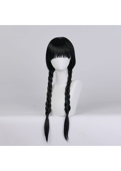 Çarşamba Patlama Siyah Çift Örgü Büküm Örgü Cadılar Bayramı Çünkü Peruk Yüksek Sıcaklık Fiber Kimyasal Elyaf Tam Kafa Peruk (Yurt Dışından) modelleri