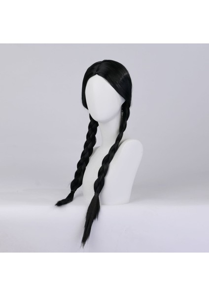 Çarşamba Patlama Siyah Çift Örgü Büküm Örgü Cadılar Bayramı Çünkü Peruk Yüksek Sıcaklık Fiber Kimyasal Elyaf Tam Kafa Peruk (Yurt Dışından) fırsatları