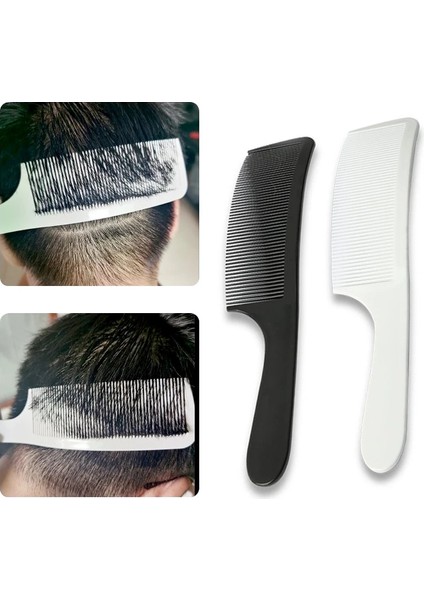 Anti-Statik Ark Düz Tarak Jilet Saç Kesme Makinesi Trim Favoriler Berber Aksesuarları Salon Penye Ince Saç Derin Saçlara (Yurt Dışından)