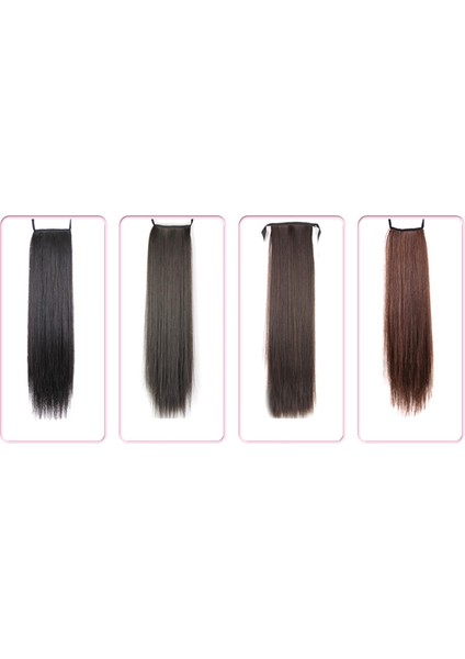 Bayan Kadınlar Uzun Düz Bukleler At Kuyruğu Saç Uzatma Peruk At Kuyruğu (Yurt Dışından) modelleri