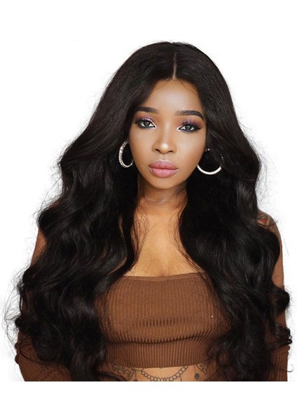 Avrupa ve Amerikan Tarzı Peruk Orta Uzunlukta Uzun Kıvırcık Saç Siyah Kadın Yüksek Sıcaklık Fiber Kafa Kapağı Afrika Siyah Büyük Dalga Düz Saç Fabrika (Yurt Dışından) indirimleri