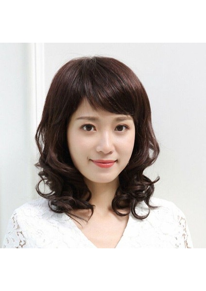 Peruk Kadın Orta Yaşlı ve Yaşlı Uzun Kıvırcık Saç Büyük Dalga Anne Tam Üst Peruk Kılıf Doğal Gerçekçi Kabarık Doğal (Yurt Dışından) fiyatları