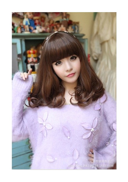 Türük Peruk Fabrika Doğrudan Satış Kızların Kısa Kıvırcık Saç Hava Patlama Rinka Saç Kesimi Peruk Kabarık Orta Uzun Saç (Yurt Dışından) fiyatları