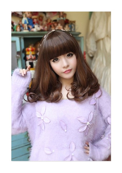 Türük Peruk Fabrika Doğrudan Satış Kızların Kısa Kıvırcık Saç Hava Patlama Rinka Saç Kesimi Peruk Kabarık Orta Uzun Saç (Yurt Dışından) fırsatları