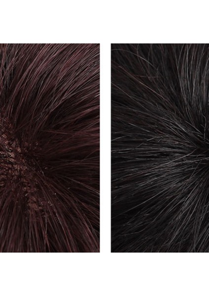 Peruk Erkek Kısa Saç Baş Üstü Yedek Blok Tam Saç Değiştirme - Siyah Brüt Inç Mekanizması 16*18 (Yurt Dışından) indirimleri