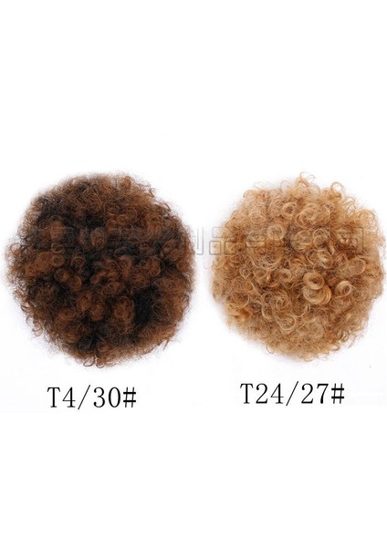 Peruk Afro Puf Kinky Kıvırcık Ipli Topuz Peruk Kadın Yüksek Sıcaklık Fiber Afrika Saç Torbası (Yurt Dışından) fiyatları