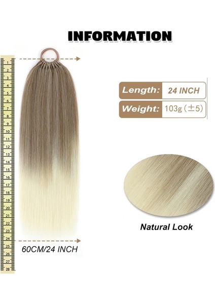 Peruk At Kuyruğu Uzunluğu 60 cm Düz Saç Sentetik At Kuyruğu Saç Uzatma Yüksek Sıcaklık Fiber Kadın At Kuyruğu Sahte Örgü (Yurt Dışından) fiyatları