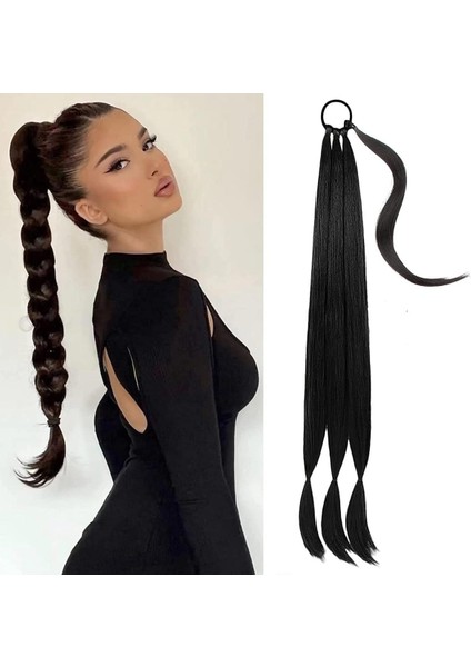 Peruk At Kuyruğu Kadın Sarma Saç Uzatma Sentetik Yanlış Örgüler Boks Nokta Dış Ticaret Yeni Ürün (Yurt Dışından)