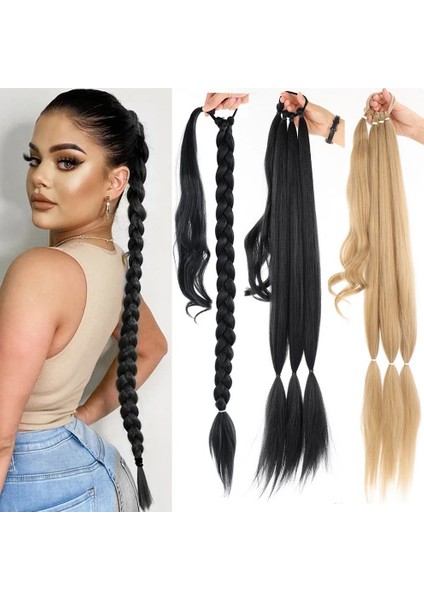 Peruk At Kuyruğu Kadın Sarma Saç Uzatma Sentetik Yanlış Örgüler Boks Nokta Dış Ticaret Yeni Ürün (Yurt Dışından) modelleri
