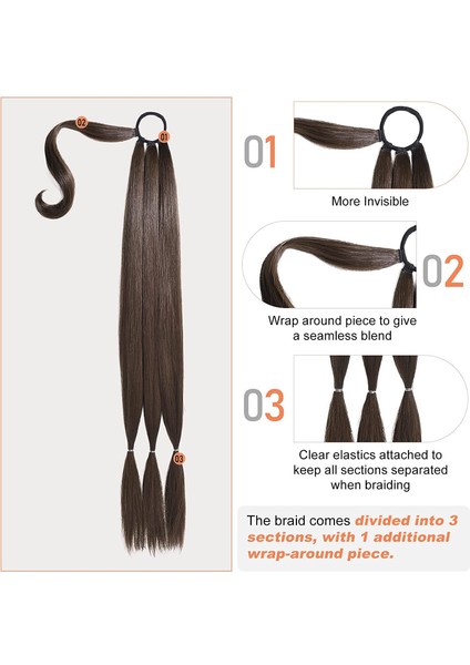 Peruk At Kuyruğu Kadın Sarma Saç Uzatma Sentetik Yanlış Örgüler Boks Nokta Dış Ticaret Yeni Ürün (Yurt Dışından) fırsatları