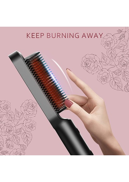Prostyle Elektrikli Saç Düzleştirme Tarağı: Dayanıklı, 2'si 1 Arada Kıvırma ve Düzleştirme, Haşlanma Önleyici, Hızlı Isıtılan, Çok Fonksiyonlu Şekillendirme Aracı (Yurt Dışından) modelleri