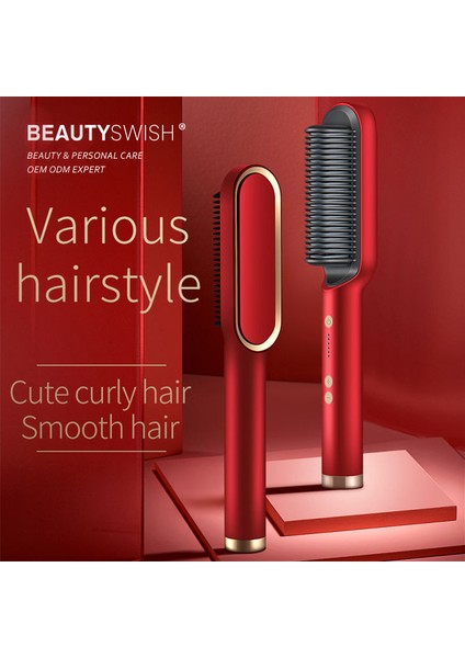 Prostyle Elektrikli Saç Düzleştirme Tarağı: Dayanıklı, 2'si 1 Arada Kıvırma ve Düzleştirme, Haşlanma Önleyici, Hızlı Isıtılan, Çok Fonksiyonlu Şekillendirme Aracı (Yurt Dışından) fırsatları
