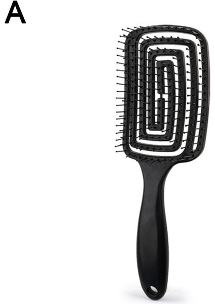 Saç Derisi Masaj Tarak Saç Fırçası Kıl Naylon Diş Kadın Islak Kıvırcık Detangle Saç Fırçası Salon Kuaförlük Şekillendirici Araçları (Yurt Dışından)