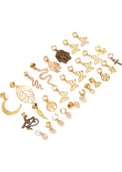 Hao Kan 28 Adet Dreadlocks Takı Dıy Tel Sarılmış Örgüler Altın Saç Aksesuarları Dekorasyon Için (Yurt Dışından) fırsatları