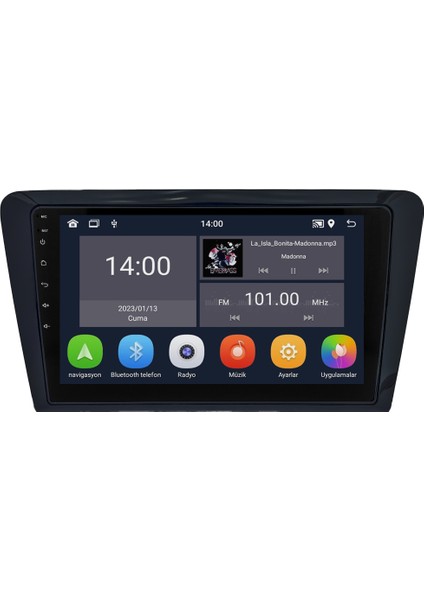 Skoda Rapid (2014-2018) Android 14 Multimedya Carplay 10 Inch 4 GB Ram / 64 GB Hafıza CRV-4487XD