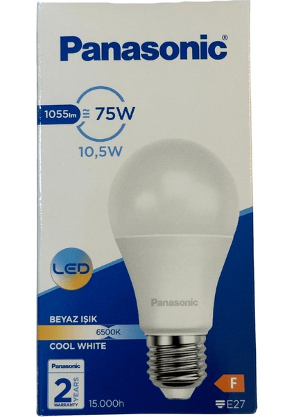 10,5W (75W) 6500K (Beyaz Işık) E27 Duylu LED Ampul (4 Adet)