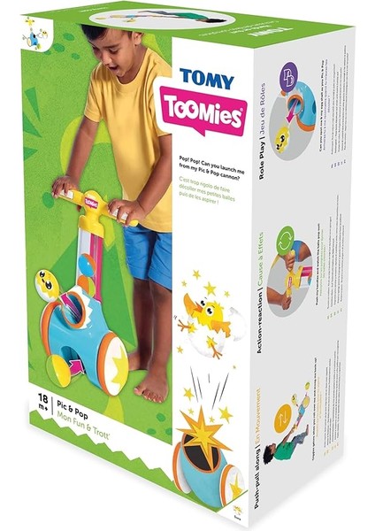 Toomies - Yakala Fırlat (Topları Fırlat ve Topla), 18 Ay ve Üstü Çocuklar Için Uygundur