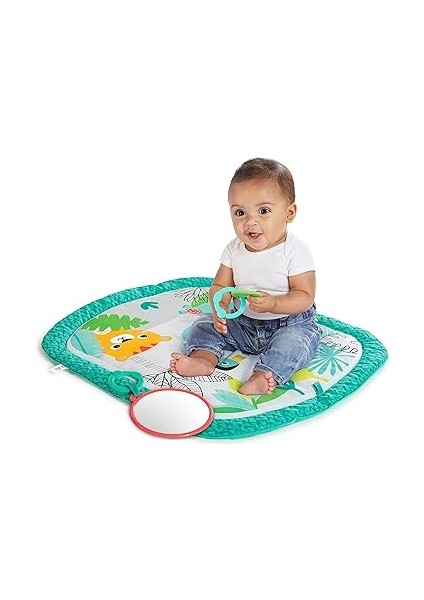 Totally Tropical Prop & Play Yemek Zamanı Bebek Aktivite Minderi, Yaş Yeni Doğan ve Ü modelleri