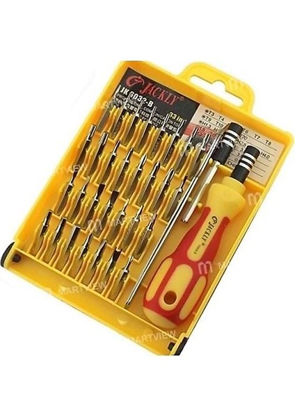 JK-6032-B 33 Parça Tornavida Takımı Seti Prolink