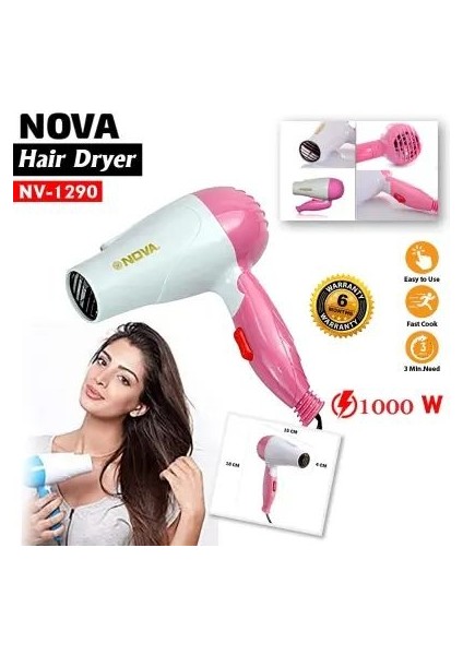 Elektrikli Katlanabilir Seyahat Kompakt Nova Fashion Saç Kurutma Makinesi Nk Techs (Yurt Dışından) fiyatları