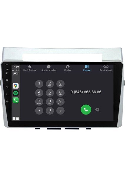 Toyota Verso (2005-2010) Android 14 Multimedya Carplay 10 Inch 4 GB Ram / 64 GB Hafıza CRV-4138XD