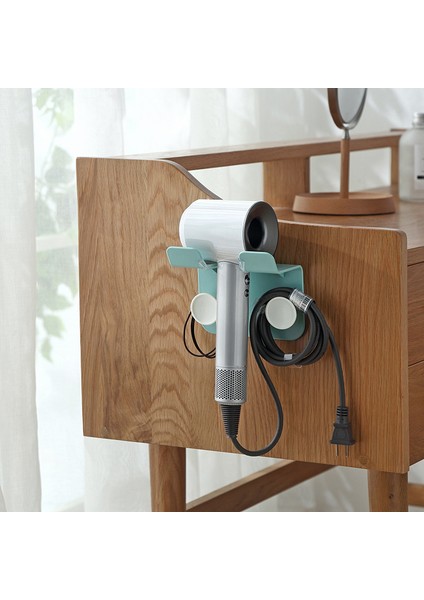 Banyo Saç Kurutma Makinesi Tutucu Abs Duvar Standı Sağlam Yapışkanlı Montaj Standı Tuvalet Depolama Rafı Yumruksuz Saç Kurutma Makinesi Rafı Hafif Pembe (Yurt Dışından)