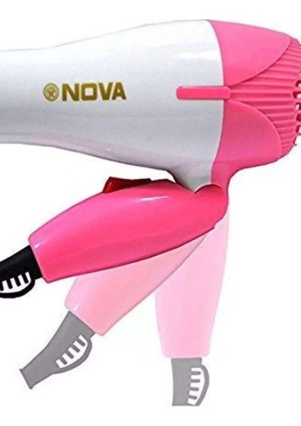 Nova Kadın ve Erkek Katlanabilir Saç Kurutma Makinesi 1000W Pembe Renk (Yurt Dışından) modelleri