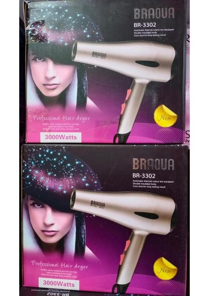 Braoua 3000W Yüksek Kaliteli Saç Kurutma Makinesi (Yurt Dışından)