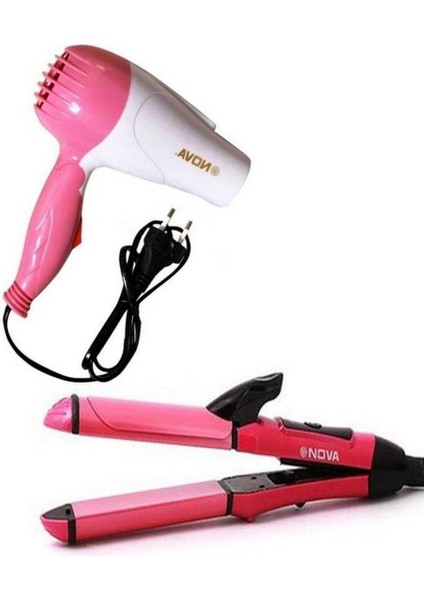 Ikili Nova Saç Kurutma Makinesi ve Düzleştirici Kombinasyonu Paketi (Yurt Dışından) fiyatları