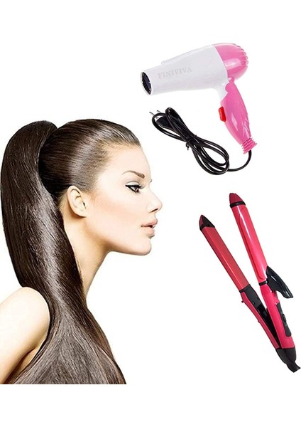 Ikili Nova Saç Kurutma Makinesi ve Düzleştirici Kombinasyonu Paketi (Yurt Dışından) modelleri