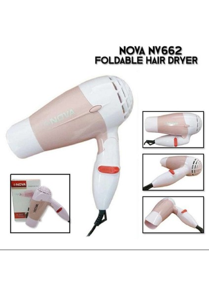 Nova Katlanabilir Mini Seyahat Saç Kurutma Makinesi Kompakt Üfleyici (NV662) (Yurt Dışından) fırsatları