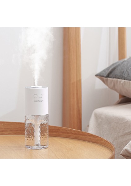 Ev Nemlendirici Yatak Odası Küçük Masaüstü Sessiz Atmosfer Işığı Sprey Nemlendirici Yurt Hava Nemlendirici (Yurt Dışından)