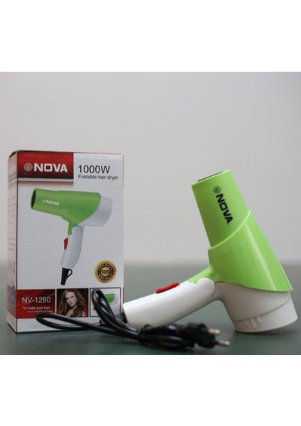 Saç Kurutma-Mini Katlanabilir Saç Kurutma-Elektrikli Saç Kurutma Sıcak ve Soğuk 2 Yay Ayarıyla Kullanımı Kolay Yüksek Kalite Taşıması Kolay Özellikle Seyahat Için (Yurt Dışından)