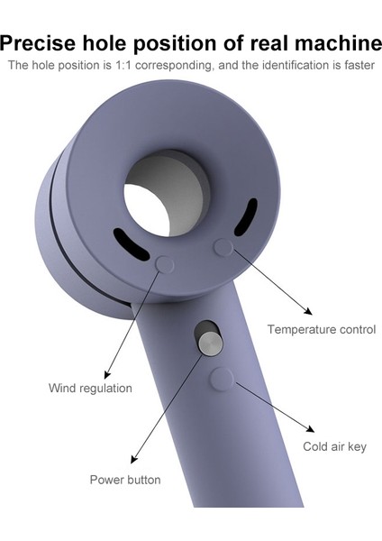 Dyson Için Saç Kurutma Makinesi Darbeye Dayanıklı Silikon Koruyucu Kılıf (Yurt Dışından)
