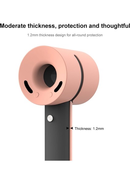 Dyson Için Saç Kurutma Makinesi Darbeye Dayanıklı Silikon Koruyucu Kılıf (Yurt Dışından)