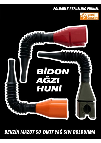 Bidon Ağzı Huni Esnek Araç Yağ Benzin Su Doldurma fırsatları