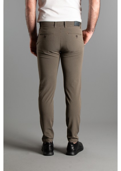 Erkek Haki Gofre Keten Pantolon indirimleri