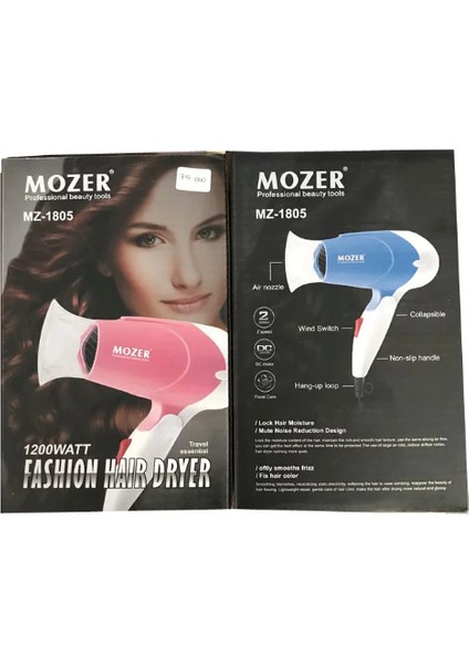 Mozer Profesyonel Saç Kurutma Makinesi - MZ-1805 (Yurt Dışından)